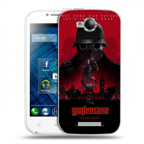 Дизайнерский пластиковый чехол для Lenovo A706 Wolfenstein