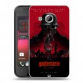 Дизайнерский пластиковый чехол для HTC Desire 200 Wolfenstein