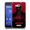 Дизайнерский пластиковый чехол для Sony Xperia E4g Wolfenstein