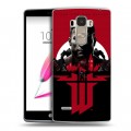 Дизайнерский пластиковый чехол для LG G4 Stylus Wolfenstein