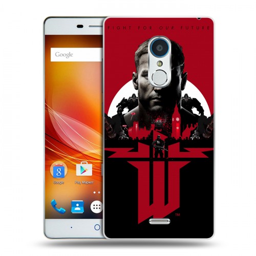 Дизайнерский пластиковый чехол для ZTE Blade X9 Wolfenstein