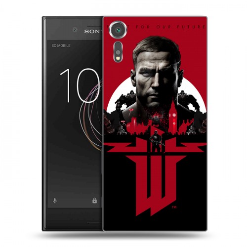 Дизайнерский пластиковый чехол для Sony Xperia XZs Wolfenstein