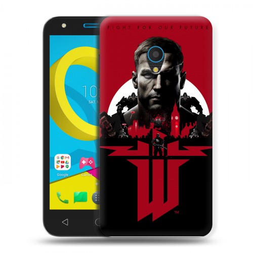 Дизайнерский пластиковый чехол для Alcatel U5 Wolfenstein