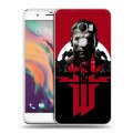 Дизайнерский пластиковый чехол для HTC One X10 Wolfenstein