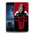 Дизайнерский пластиковый чехол для Nokia 8 Wolfenstein