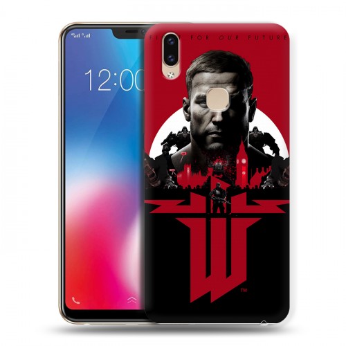 Дизайнерский пластиковый чехол для Vivo V9 Wolfenstein