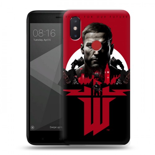 Дизайнерский силиконовый чехол для Xiaomi Mi8 SE Wolfenstein