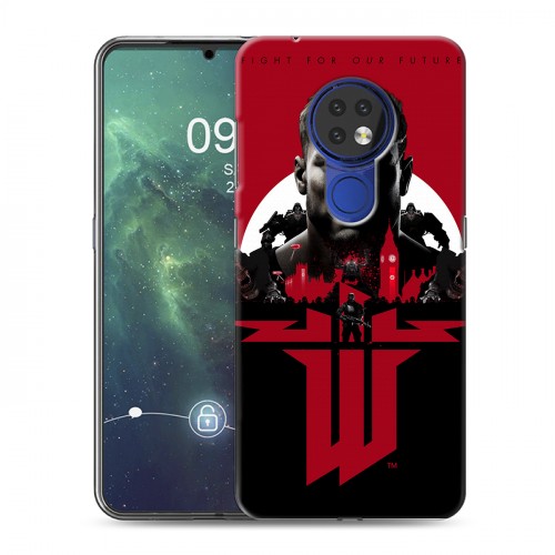 Дизайнерский силиконовый чехол для Nokia 6.2 Wolfenstein