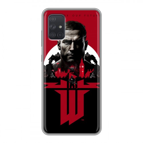 Дизайнерский силиконовый чехол для Samsung Galaxy A71 Wolfenstein