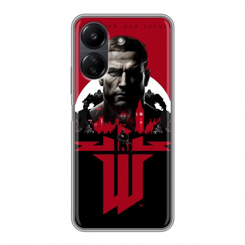 Дизайнерский силиконовый чехол для Xiaomi Poco C65 Wolfenstein