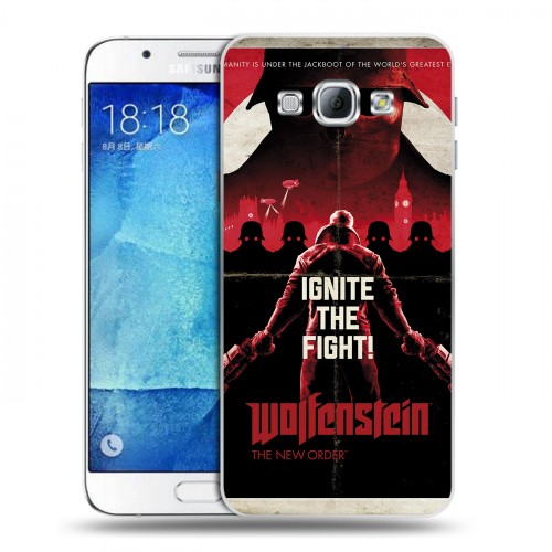 Дизайнерский пластиковый чехол для Samsung Galaxy A8 Wolfenstein