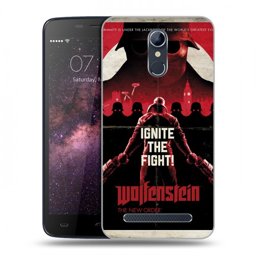 Дизайнерский силиконовый чехол для Homtom HT17 Wolfenstein