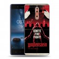 Дизайнерский пластиковый чехол для Nokia 8 Wolfenstein