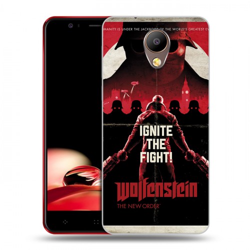 Дизайнерский пластиковый чехол для Elephone P8 Wolfenstein