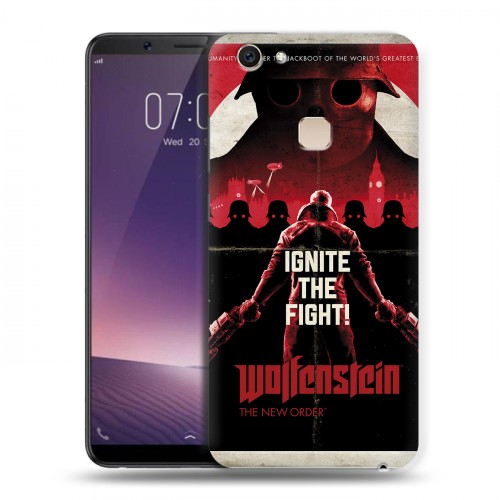 Дизайнерский пластиковый чехол для Vivo V7 Plus Wolfenstein