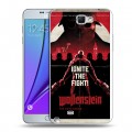 Дизайнерский пластиковый чехол для Samsung Galaxy Note 2 Wolfenstein
