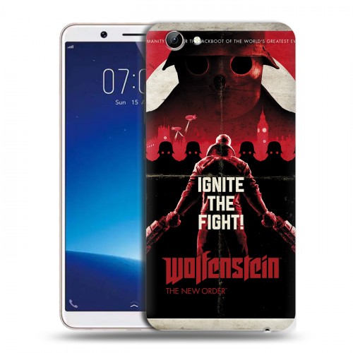 Дизайнерский силиконовый чехол для Vivo Y71 Wolfenstein