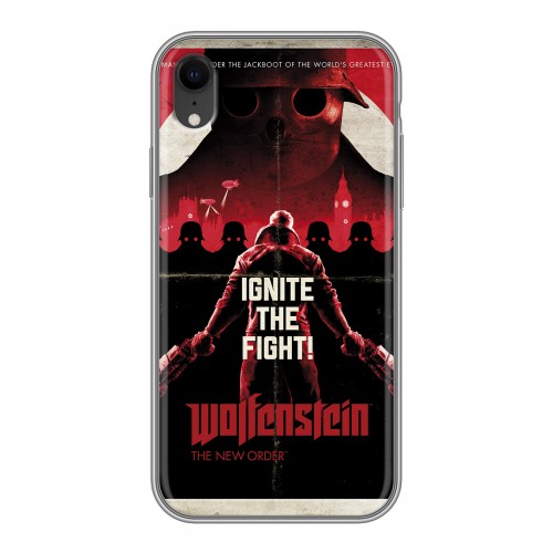 Дизайнерский пластиковый чехол для Iphone Xr Wolfenstein