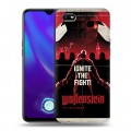 Дизайнерский силиконовый с усиленными углами чехол для OPPO A1k Wolfenstein