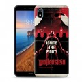 Дизайнерский силиконовый чехол для Xiaomi RedMi 7A Wolfenstein