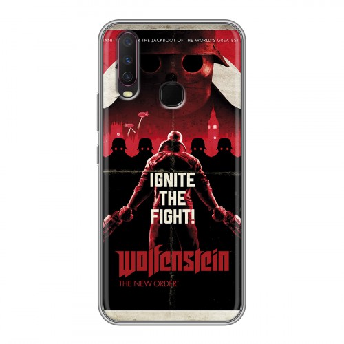 Дизайнерский силиконовый чехол для Vivo Y17 Wolfenstein