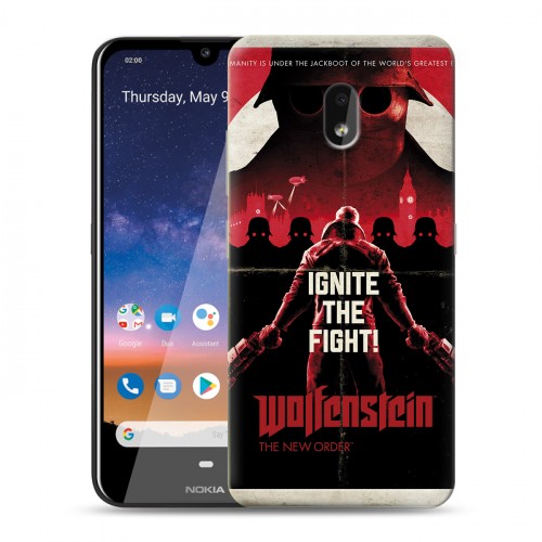 Дизайнерский силиконовый чехол для Nokia 2.2 Wolfenstein