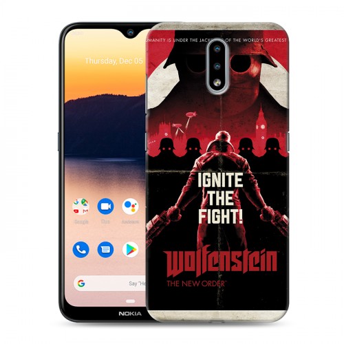 Дизайнерский силиконовый чехол для Nokia 2.3 Wolfenstein