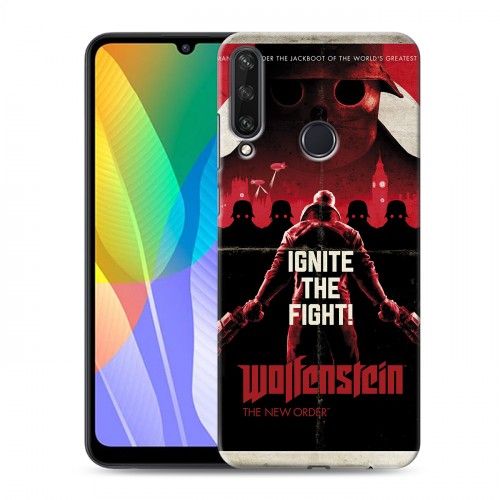 Дизайнерский пластиковый чехол для Huawei Y6p Wolfenstein