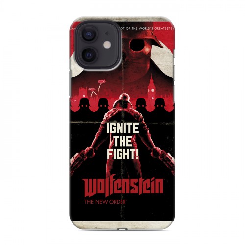 Дизайнерский силиконовый чехол для Iphone 12 Wolfenstein