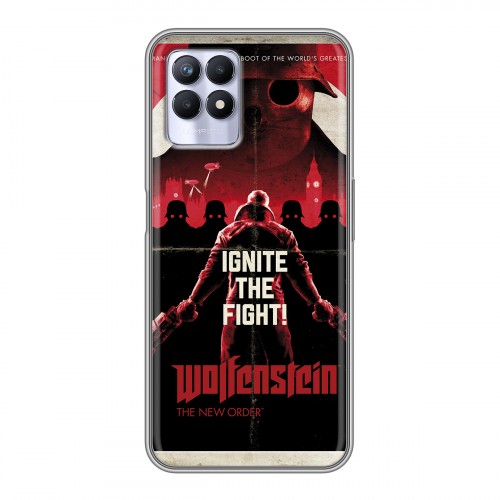 Дизайнерский силиконовый чехол для Realme 8i Wolfenstein