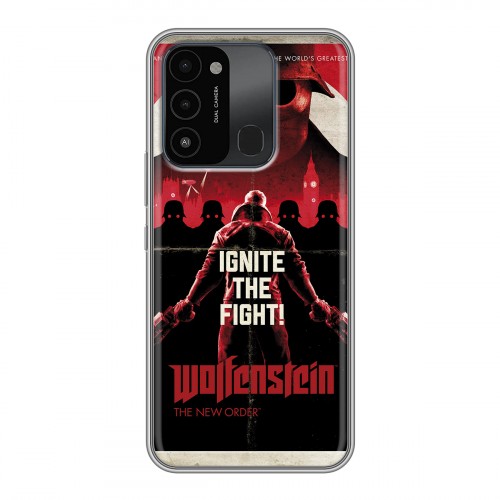 Дизайнерский пластиковый чехол для Tecno Spark Go 2022 Wolfenstein