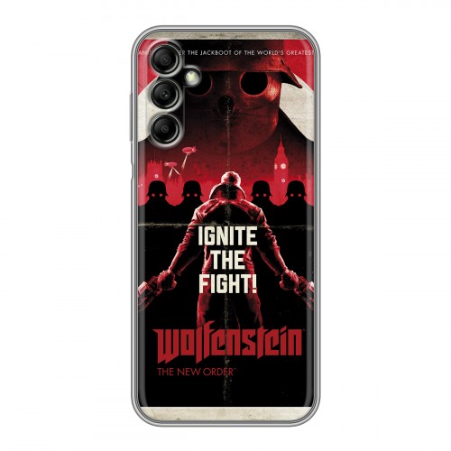 Дизайнерский силиконовый чехол для Samsung Galaxy A14 Wolfenstein