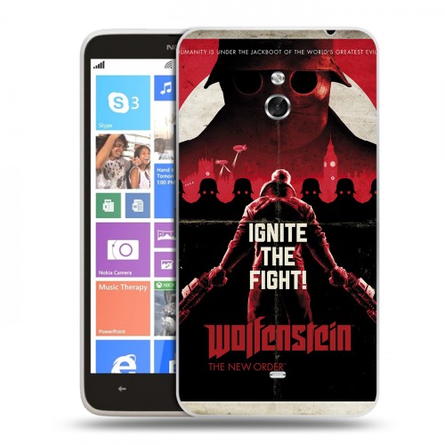 Дизайнерский пластиковый чехол для Nokia Lumia 1320 Wolfenstein