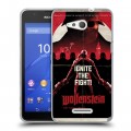 Дизайнерский пластиковый чехол для Sony Xperia E4g Wolfenstein