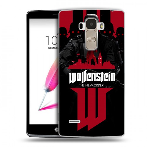 Дизайнерский силиконовый чехол для LG G4 Stylus Wolfenstein