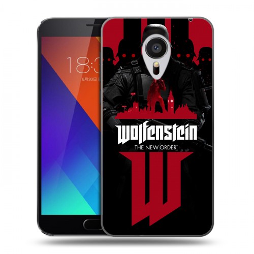 Дизайнерский пластиковый чехол для Meizu MX5 Wolfenstein