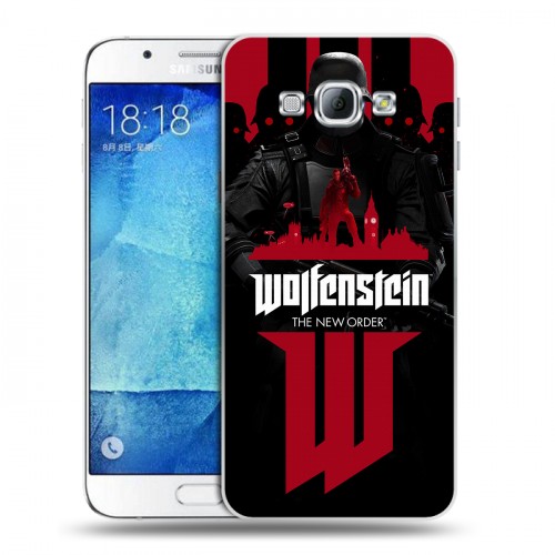 Дизайнерский пластиковый чехол для Samsung Galaxy A8 Wolfenstein