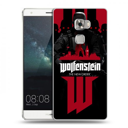 Дизайнерский пластиковый чехол для Huawei Mate S Wolfenstein