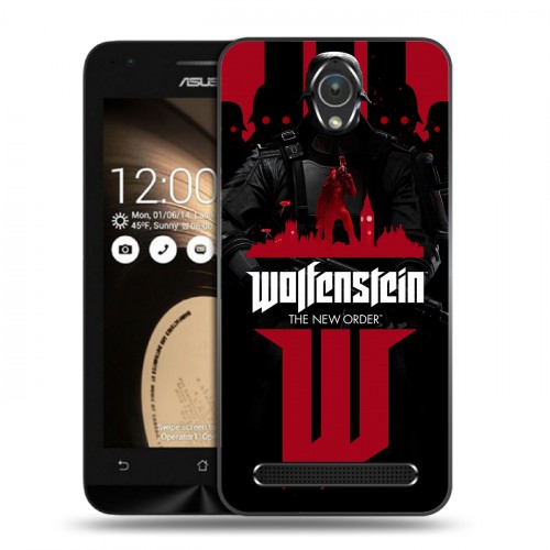 Дизайнерский пластиковый чехол для ASUS Zenfone Go Wolfenstein