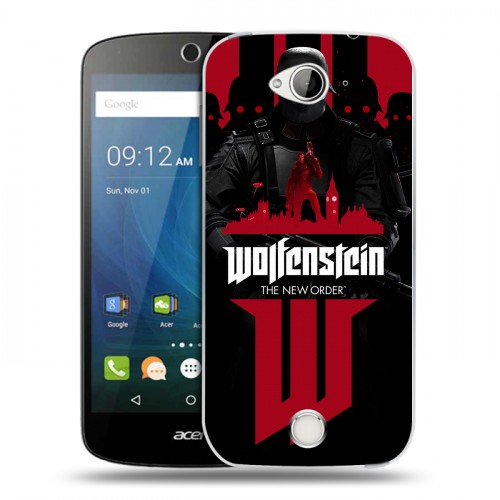 Дизайнерский силиконовый чехол для Acer Liquid Z530 Wolfenstein