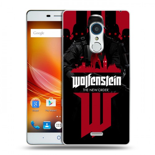 Дизайнерский пластиковый чехол для ZTE Blade X9 Wolfenstein