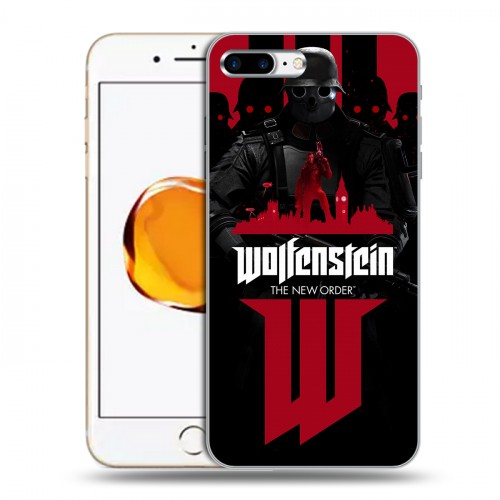 Дизайнерский силиконовый чехол для Iphone 7 Plus / 8 Plus Wolfenstein