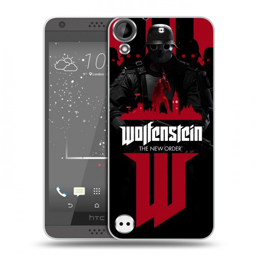 Дизайнерский пластиковый чехол для HTC Desire 530 Wolfenstein