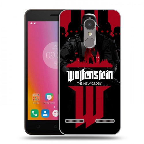 Дизайнерский пластиковый чехол для Lenovo K6 Wolfenstein