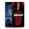 Дизайнерский пластиковый чехол для Nokia 8 Wolfenstein