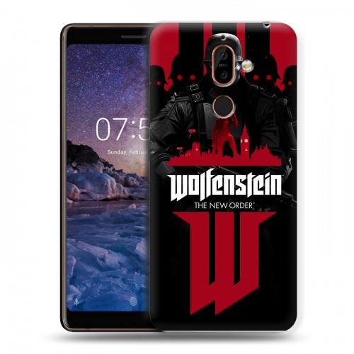 Дизайнерский пластиковый чехол для Nokia 7 Plus Wolfenstein