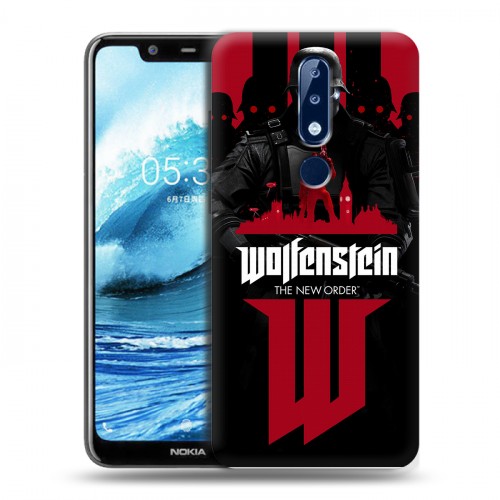 Дизайнерский силиконовый чехол для Nokia 5.1 Plus Wolfenstein