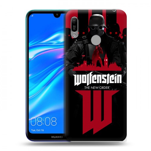 Дизайнерский пластиковый чехол для Huawei Y6 (2019) Wolfenstein