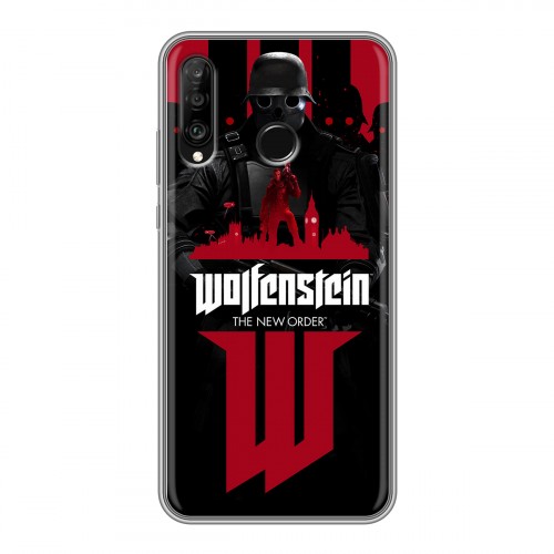 Дизайнерский силиконовый чехол для Huawei P30 Lite Wolfenstein