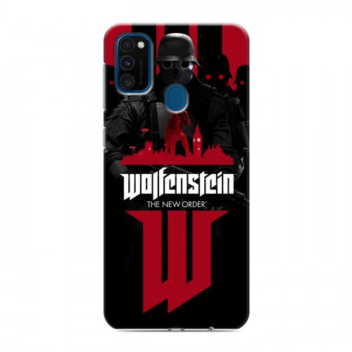 Дизайнерский силиконовый чехол для Samsung Galaxy M30s Wolfenstein